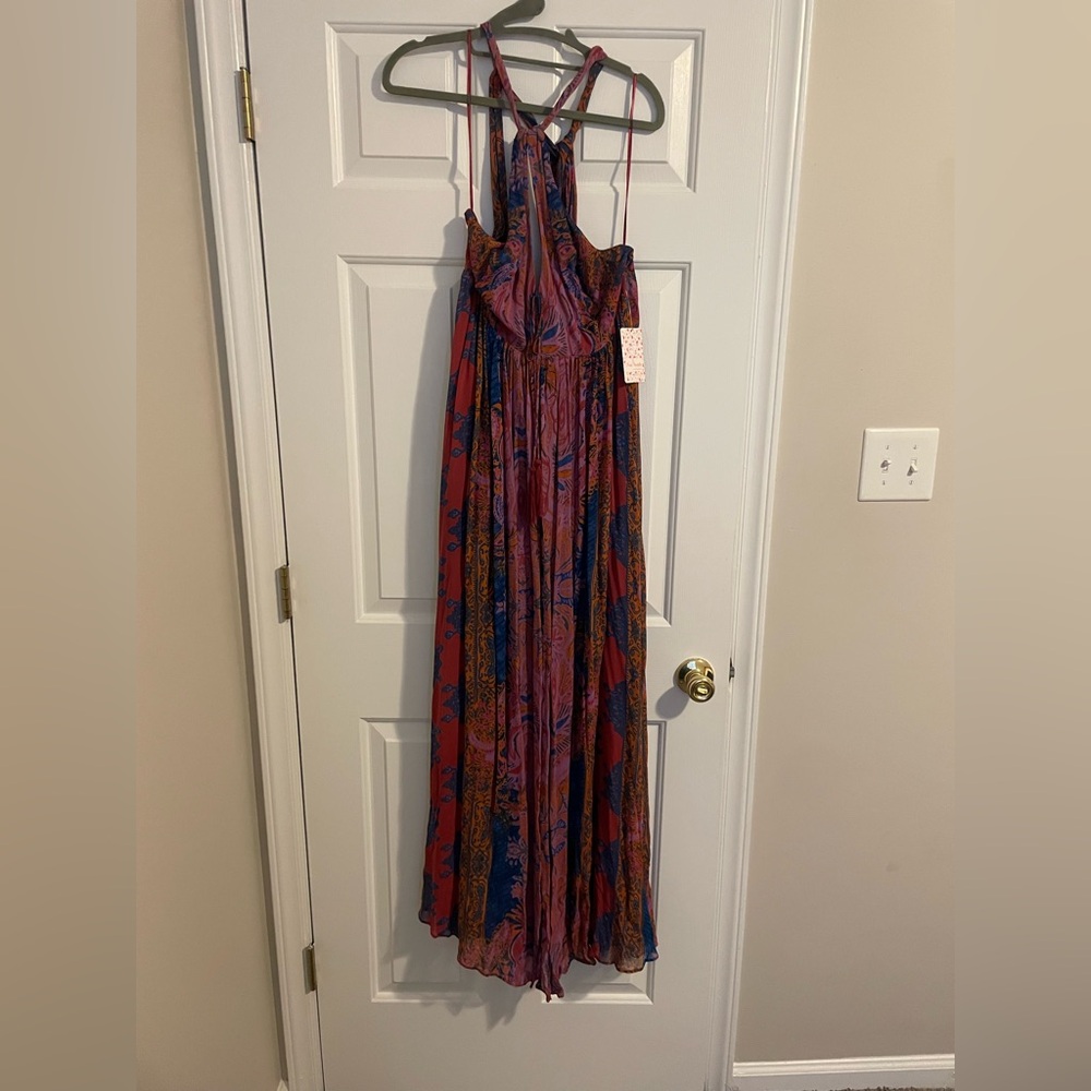 NEVER WORN multi color Free People maxi dress